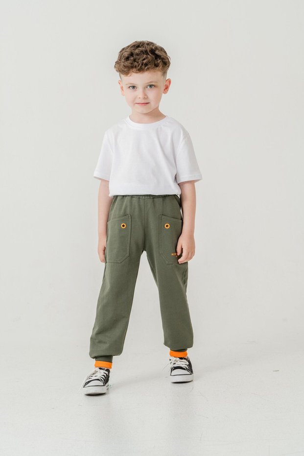 New York City Skaters Printed Pockets Boys Tracksuit Bottoms with Bird Eyes