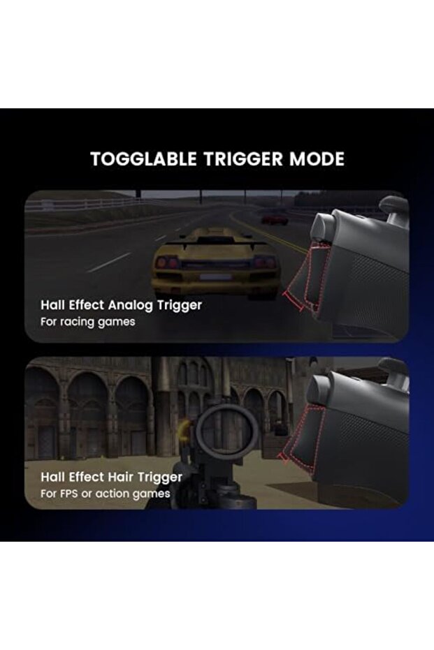 Bluetooth Game Controller G8 For Android/iphone With Hall Effect Joystick & Turbo Trigger - 5