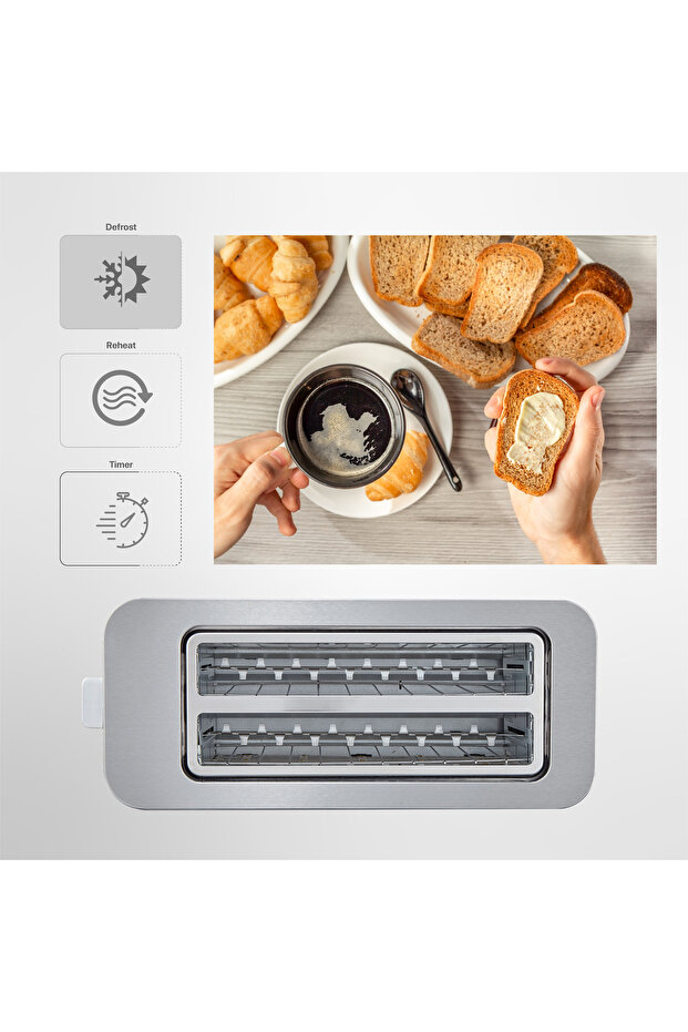 Zln6234 محمصة الخبز الرقمية |   إعادة التسخين والانصهار |   1400 واط - 7