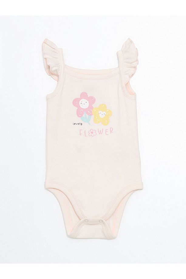 Yeni Sezon Cicekli Kiz Bebek Citcitli Body ve Sort 2'li - S5GF47Z1 - 2