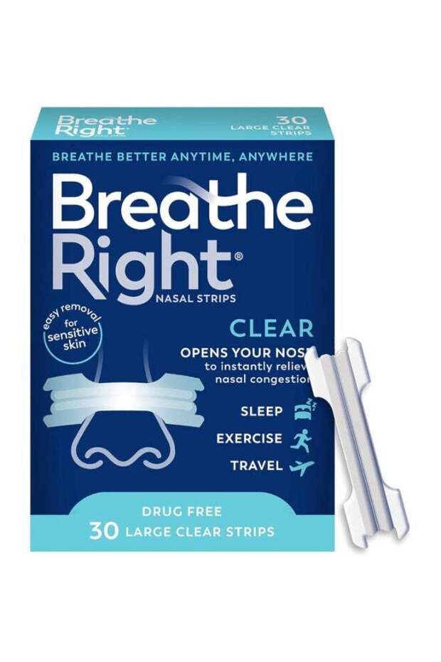 Nasal Strips Clear Large 30 Count (Packaging May Vary)
