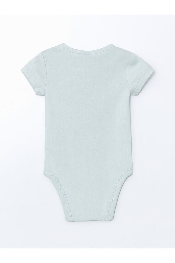 LCW baby Sari Baskılı Erkek Bebek Çıtçıtlı Bodysuit 2'li - 5