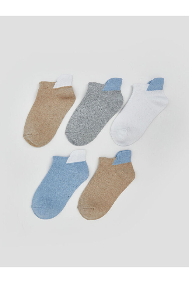 New Season Boy's Booties Socks 5-Piece - S5Ml43Z4