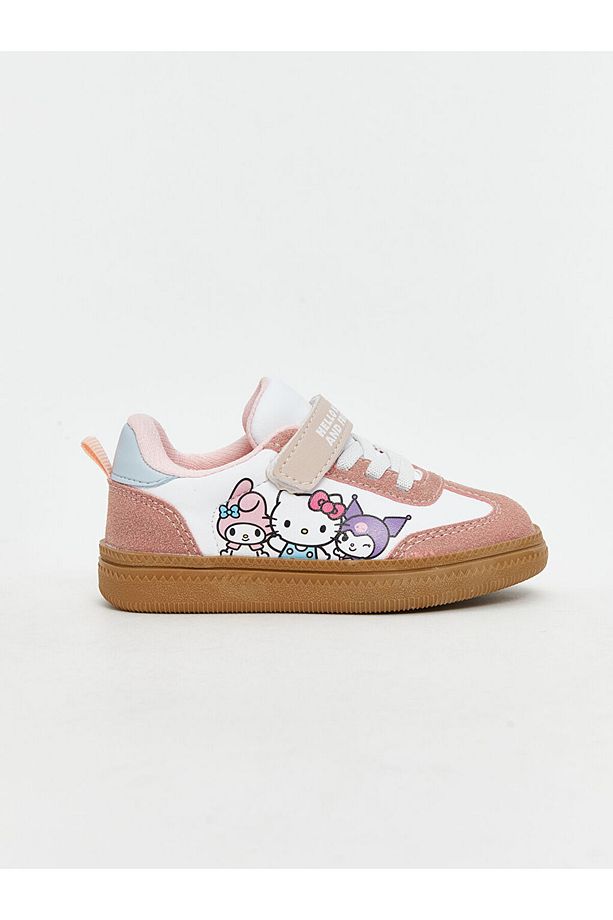 LCW STEPS Pembe Hello Kitty Baskılı Bağcık ve Cırt Cırtlı Kız Bebek Spor Ayakkabı - 2