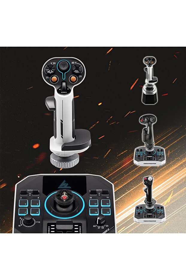 Sol-R1 Flight Joystick with 44 Buttons & Hall Effect Tech for Precise Space Simulation - 6