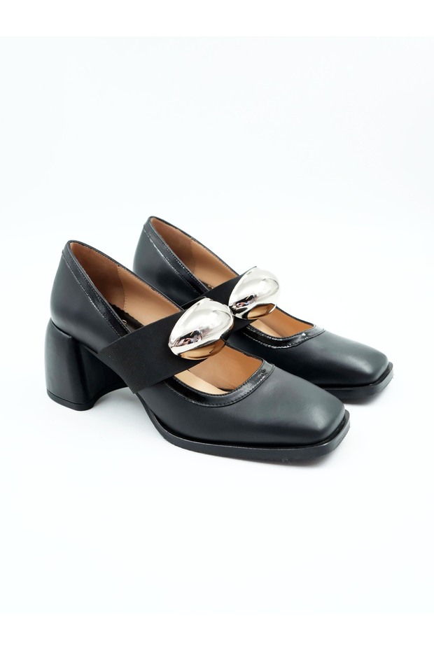 Women's Genuine Leather Heeled Shoes
