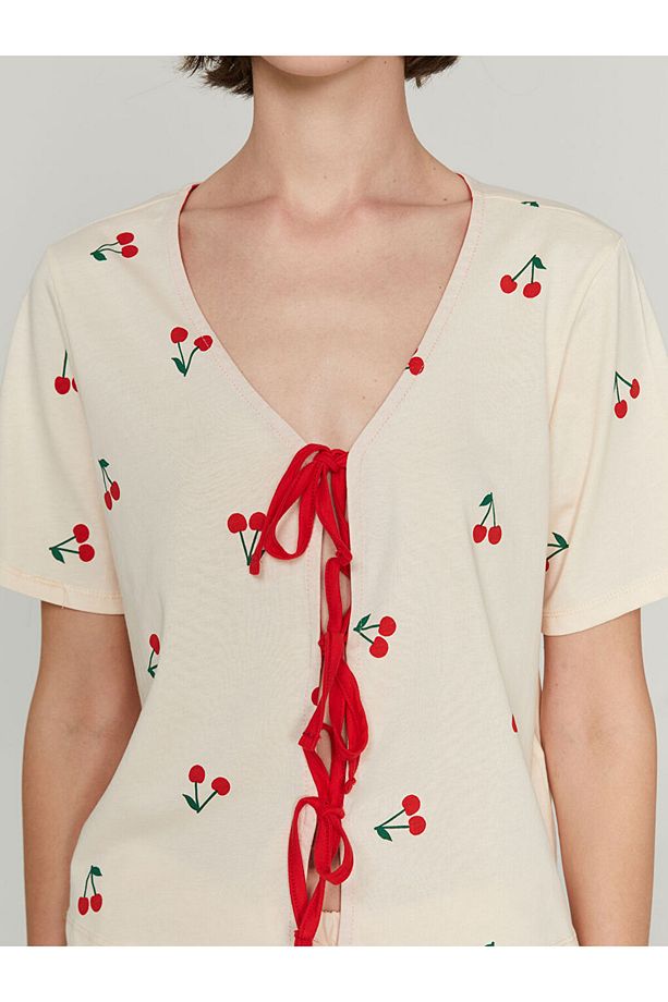 Kadın Şortlu Pijama Takımı Anne Kız Kombini - 7