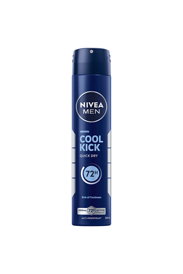 NIVEA MEN Cool Kick, Deodorant for Men, Fresh Scent, Spray 200ml