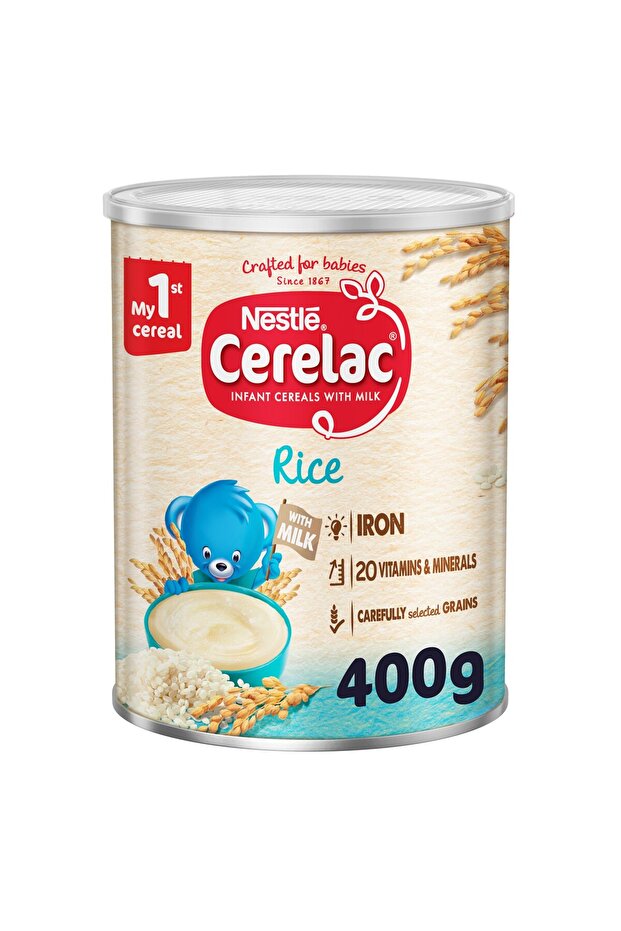 Nestle Cerelac Infant Cereals With Iron + Rice From 6 Months 400 g