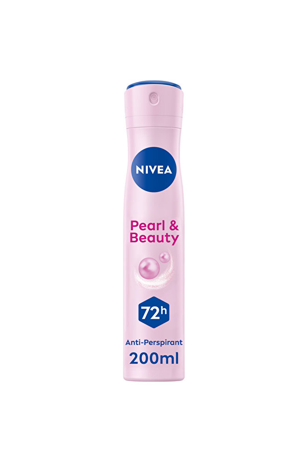 NIVEA Pearl & Beauty Antiperspirant Deodorant for Women 48H Active, Spray 200ml
