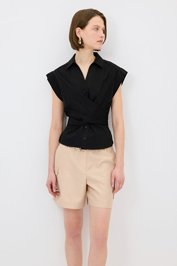 V Yaka Kolsuz Gömlek - 4