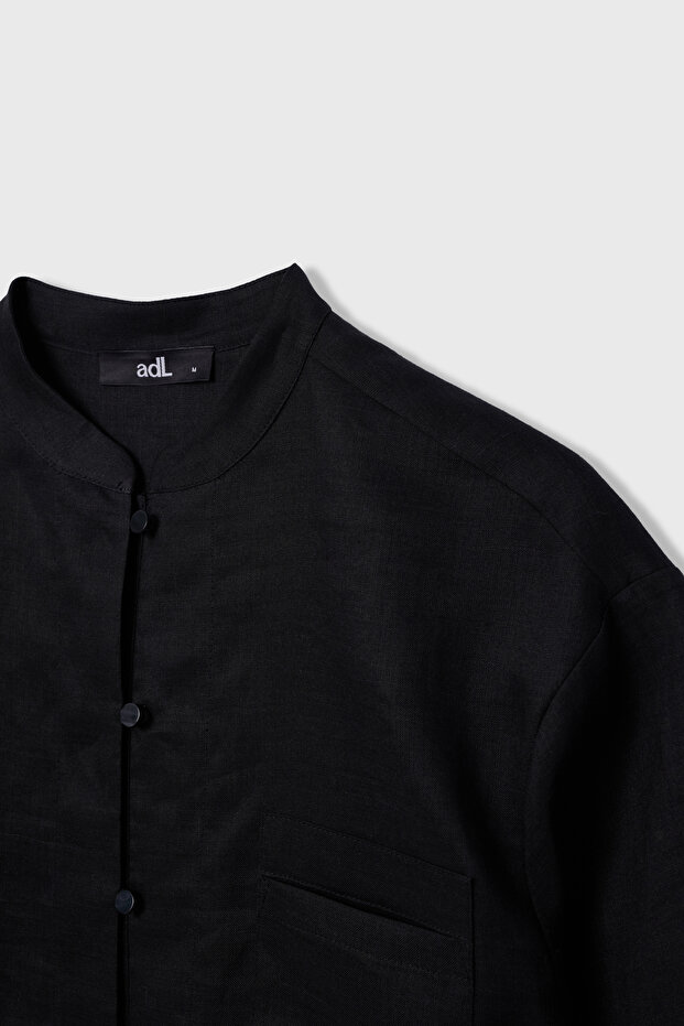 Cepli Keten Gömlek - 8