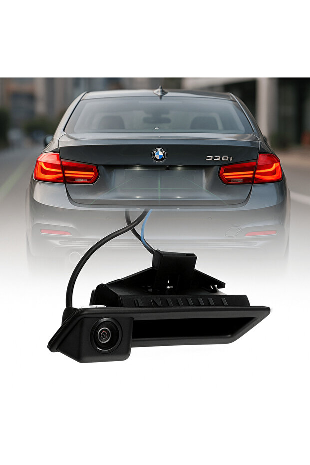 Car Rear View Camera AHD 1080P BMW E39 E60 E61 E90 E91 E92 E93 E70/E71 LCI Variants Trunk Handle - 1