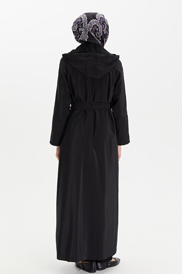 Fermuarlı Paraşü Pardösü - 7