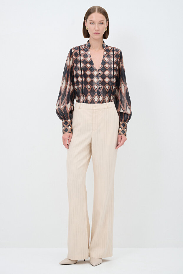 Çizgili Pantolon - 3