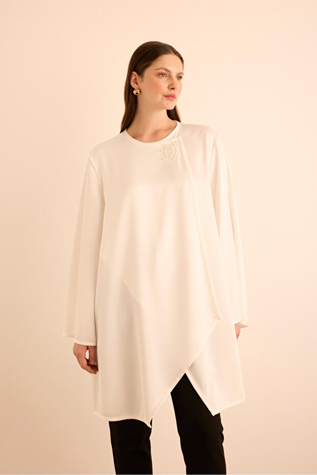 İnci İşlemeli Tunik - 2