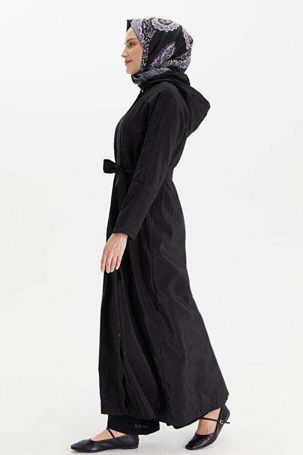 Fermuarlı Paraşü Pardösü - 3