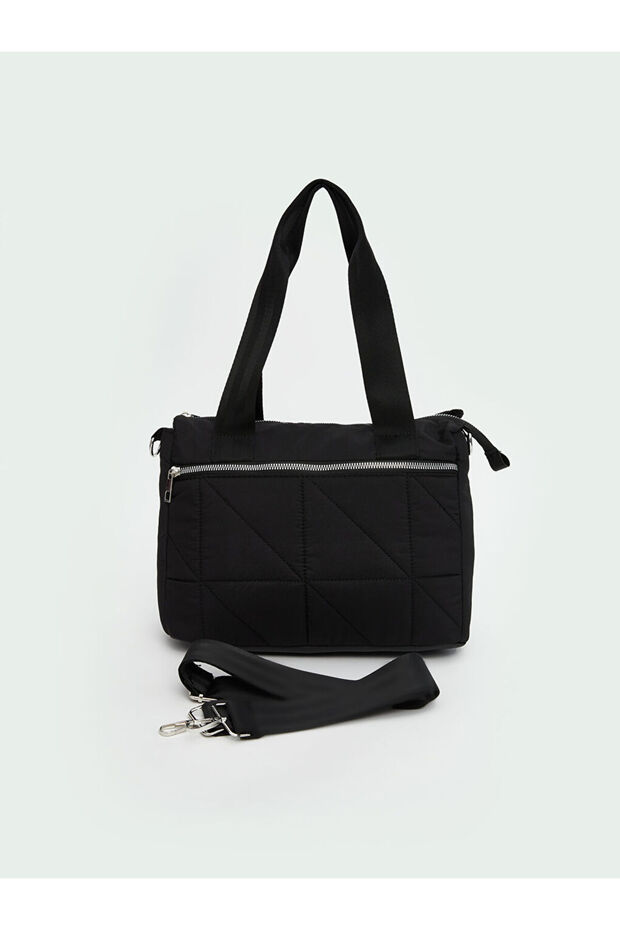 Sparkling Selections from Shining Store | Black Women's Shoulder Bag with Detachable Strap