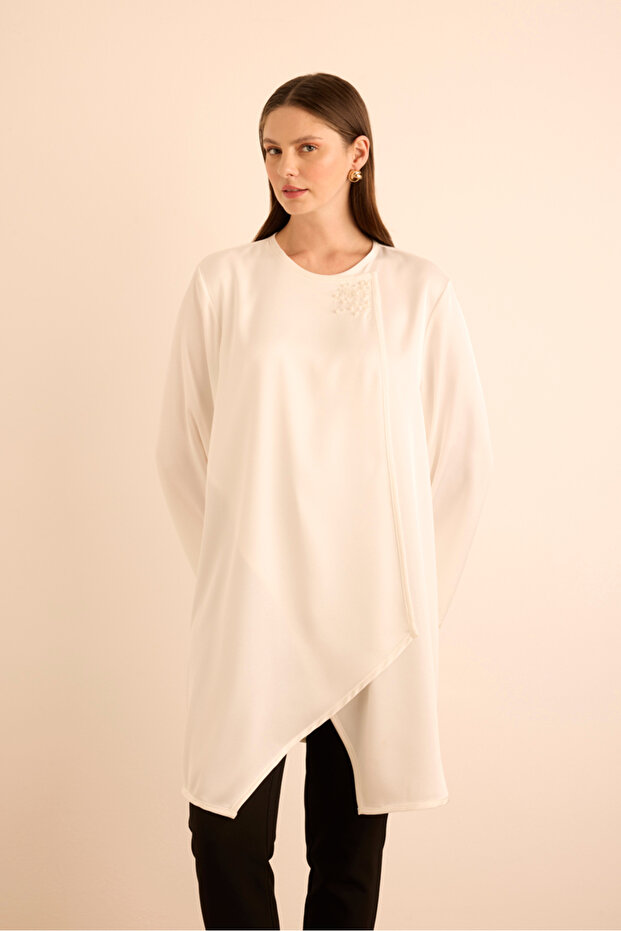 İnci İşlemeli Tunik - 4