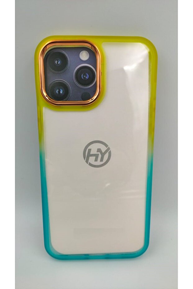 Clear Soft Case Compatible with iPhone 12 PRO MAX with Gradient Color Contrast Edge Style - 1