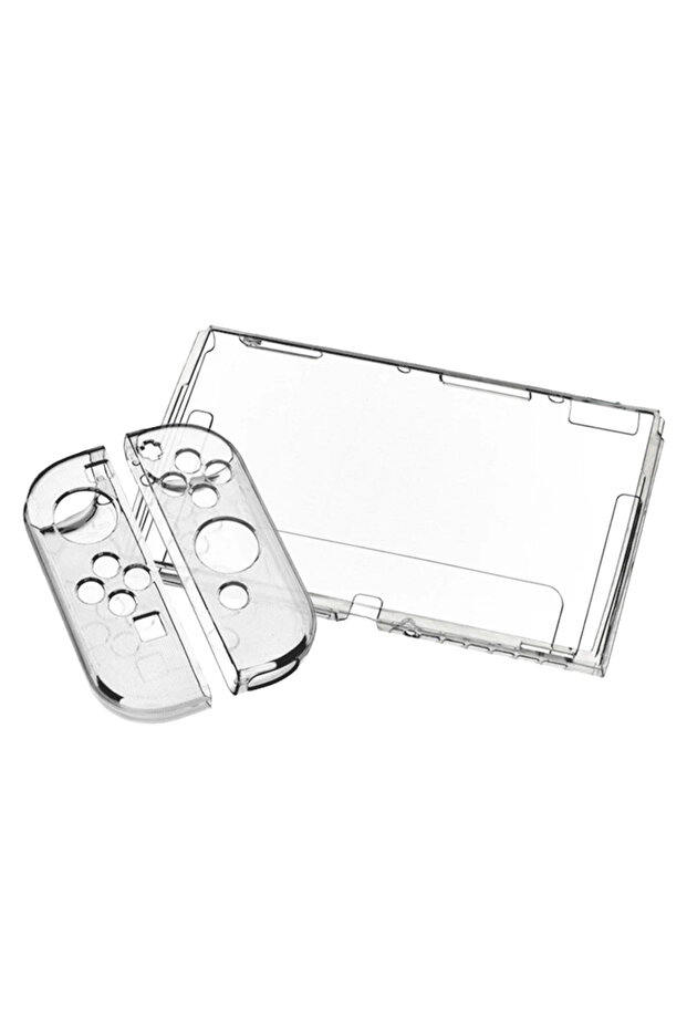 Clear DATA FROG TPU Soft Transparent Shell Protective Case Clear Frame Protector For Switch Oled Gam - 1