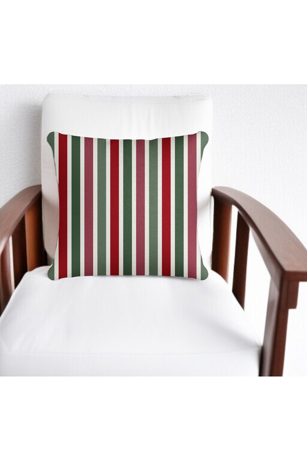 Line Pattern New Year Digital Printing Decorative Throw Pillow Case 43X43