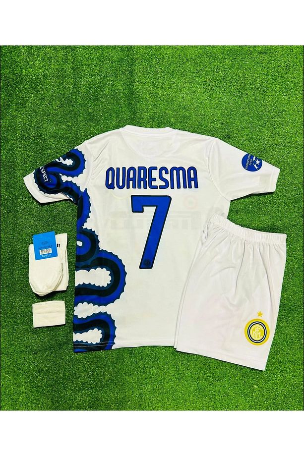 İNTER RİCARDO QUARESMA EJDER TASARIM ÇOCUK FORMA ŞORT SET - 1