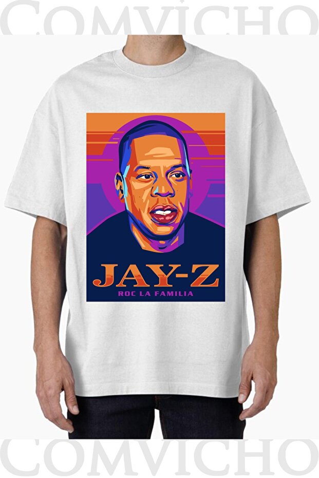 تي شيرت مطبوع بتصميم Jay Z v1 للجنسين
