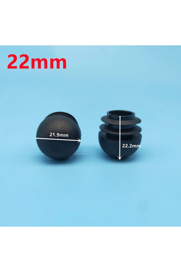 16 pcs 22mm 16Pcs Plastic Round Pipe Plug 13-38mm Tube End Caps Non Slip Chair Leg Foot Dust Cover F