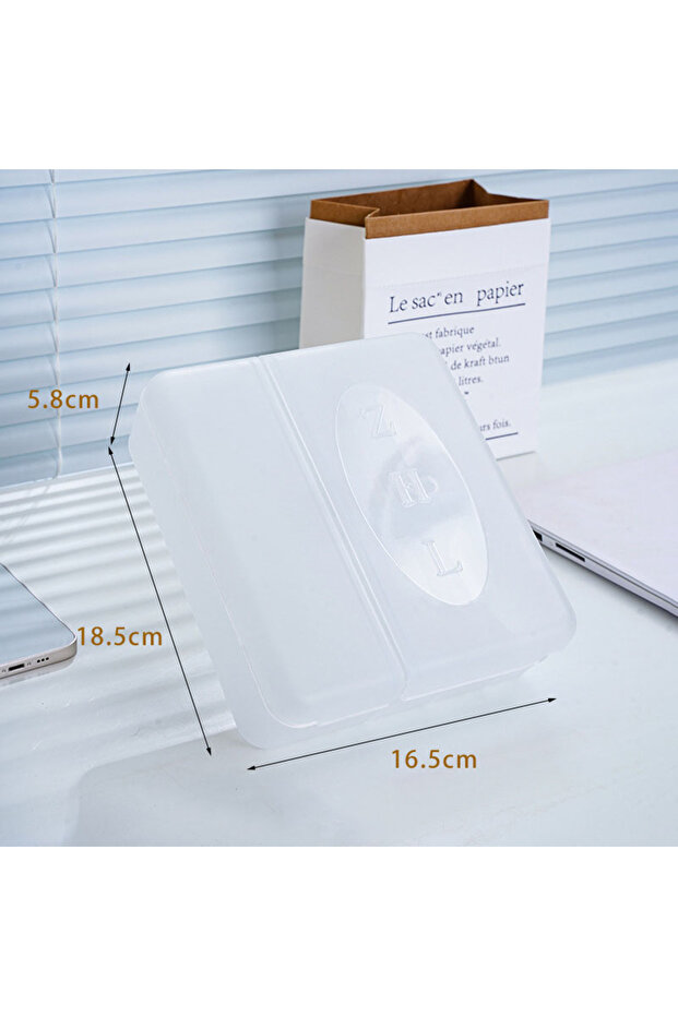 WHITE Large Storage Box for Chargers, Cables, Adapters and Accessories with Customizable Dividers, C - 1
