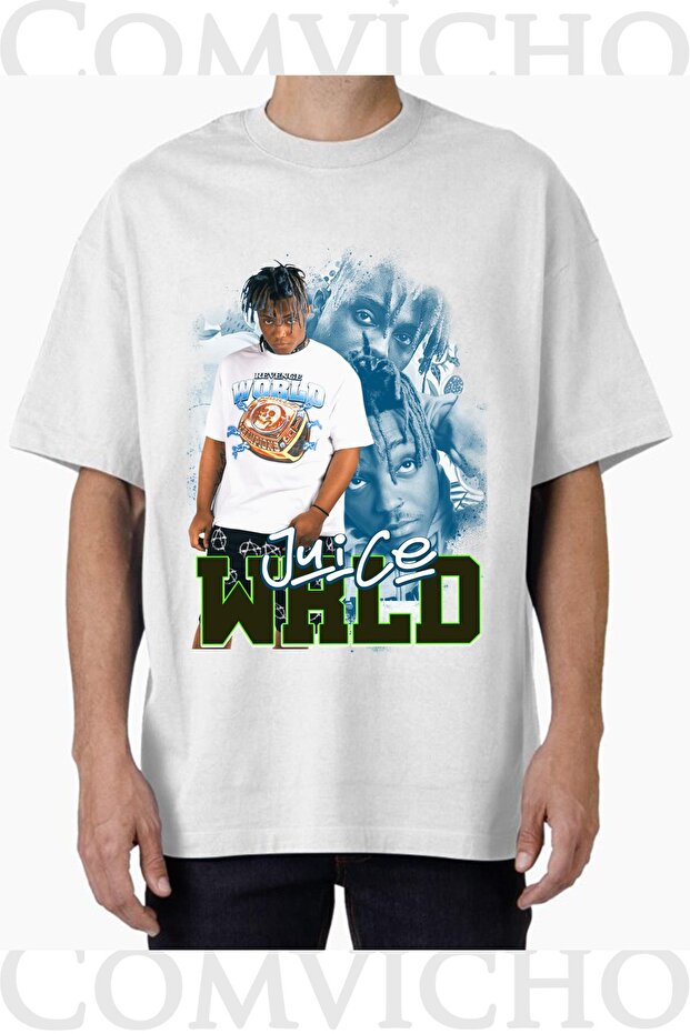 Unisex Juice Vrld V5 Design Printed Oversize T-Shirt