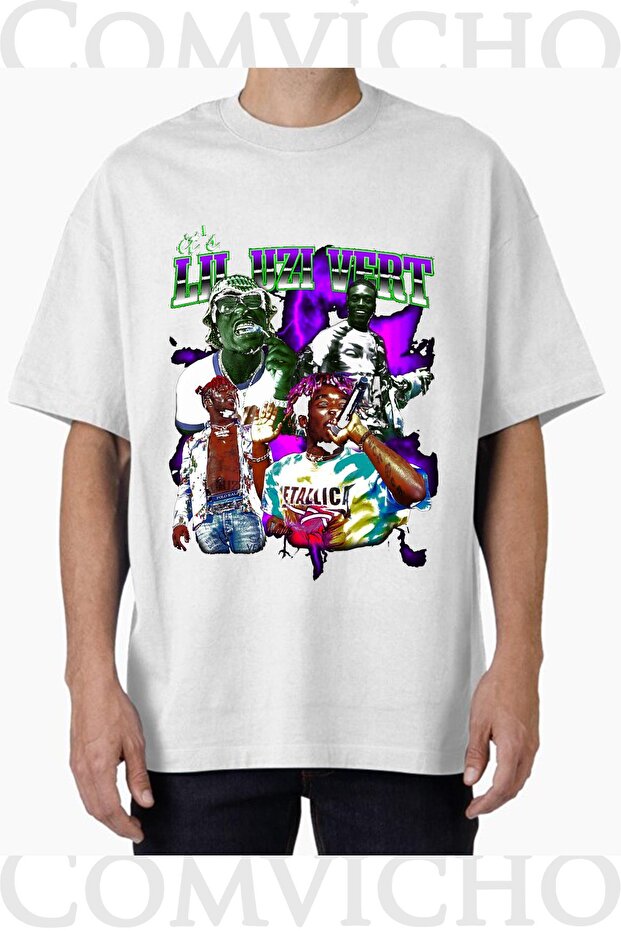 Unisex Lil Uzı Vert V1 Design Printed Oversize T-Shirt