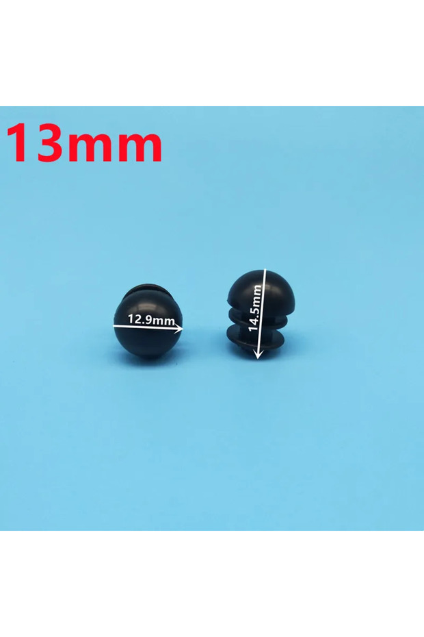 16 pcs 13mm 16Pcs Plastic Round Pipe Plug 13-38mm Tube End Caps Non Slip Chair Leg Foot Dust Cover F