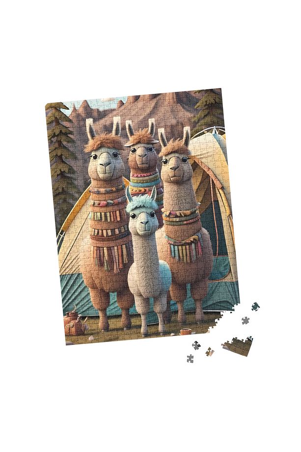 100 Parça Puzzle Çift Tasarım Tek Kutu Alpaka - 4