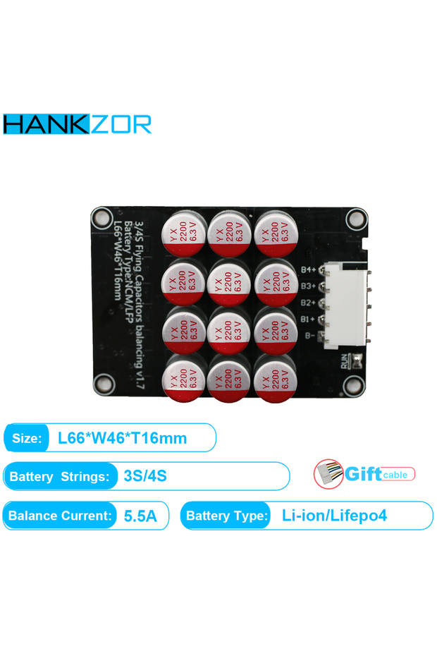 3-4S Li-ion Lifepo4 5A 3S 4S 5S 6S 7S 8S 9S 10S 11S 12S 13S 14S 15S 16S 17S Active Equalizer Balance