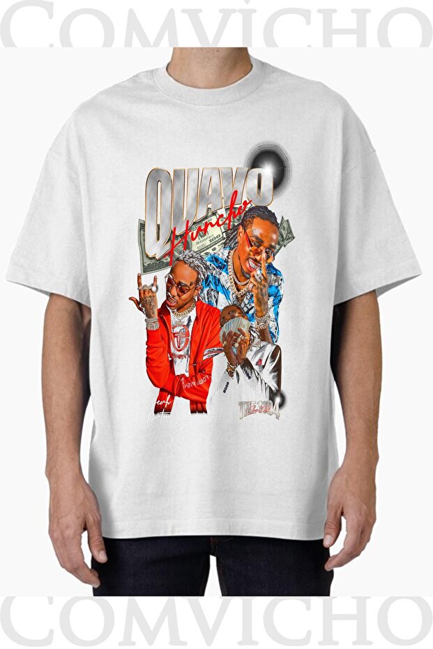 Unisex Quavo V2 Design Printed Oversize T-Shirt