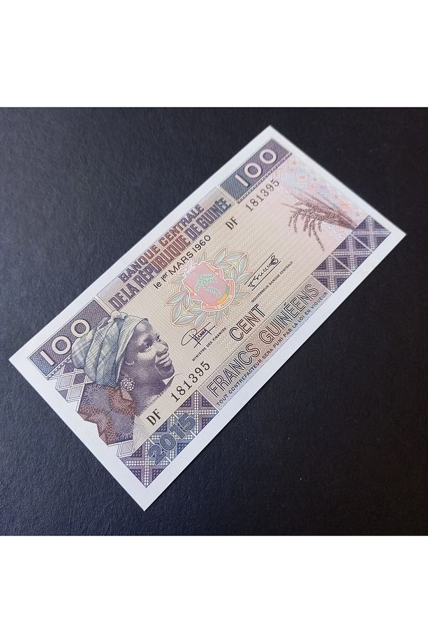 39963683fa6a4228de 2015 Gine 100 Frank Çil Eski Yabancı Kağıt Para - 5