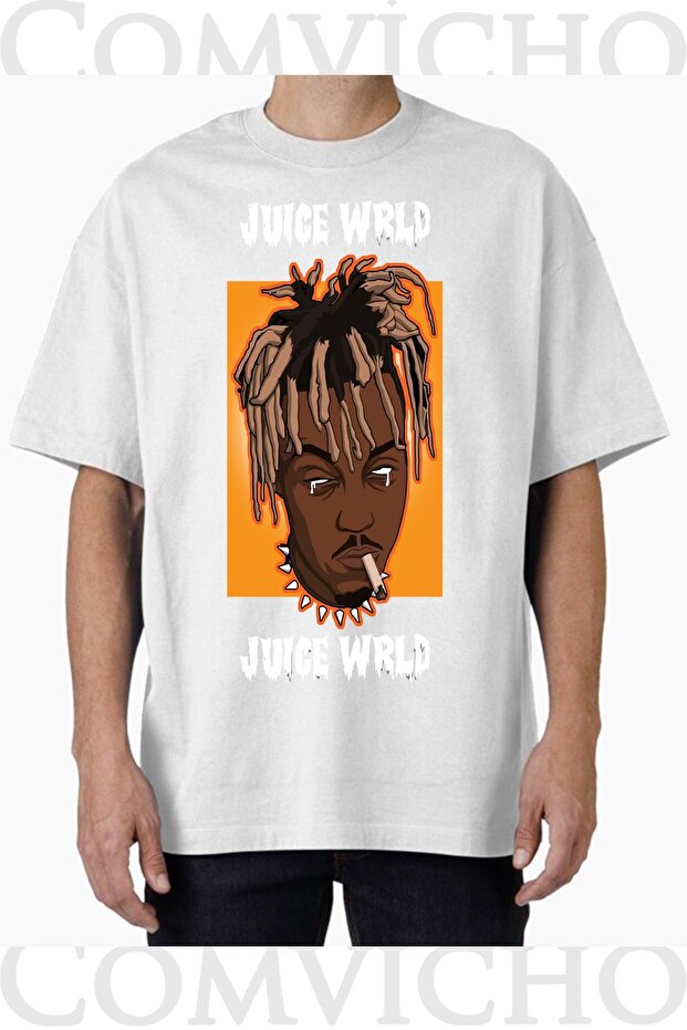 Unisex Juice Vrld Design Printed Oversize T-Shirt