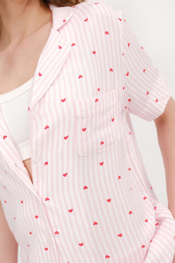 Desenli Pijama Üstü PJM17326 - 3
