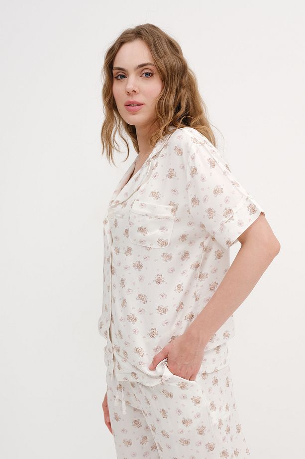 Desenli Pijama Üstü PJM17326 - 4