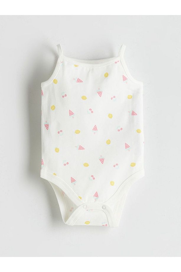 LCW baby Bisiklet Yaka Basic Kız Bebek Takım 3'lü - 5