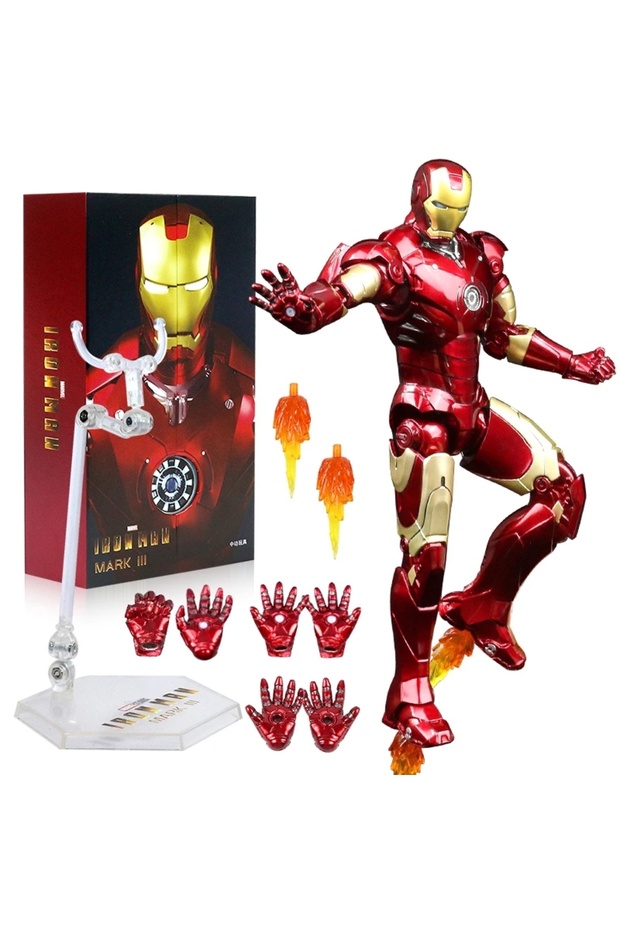 ZD MK3 ZD Toys سلسلة Iron Man مفصل متحرك MK1 MK2 MK3 MK4 MK5 MK6 MK7 MK42 MK43 MK50 فيلم أكشن - 1