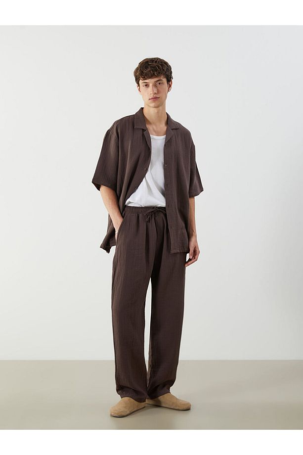 LCW Rahat Kalıp Müslin Erkek Pantolon Fashion - 1