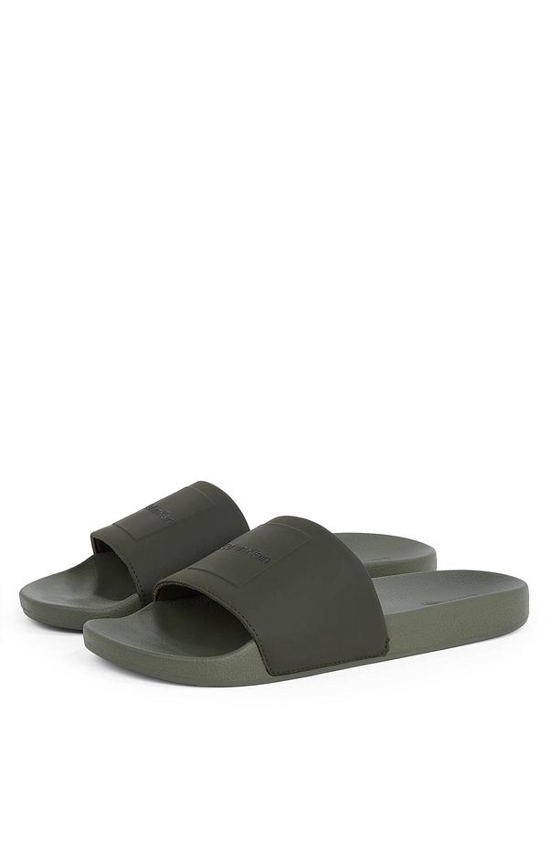 Haki Erkek Plaj Terliği POOL SLIDE W/ CK SQUARE - 3