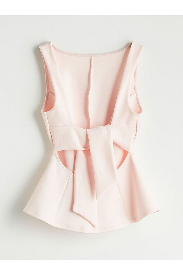 LCW Vision Kayık Yaka Peplum Bluz - 5