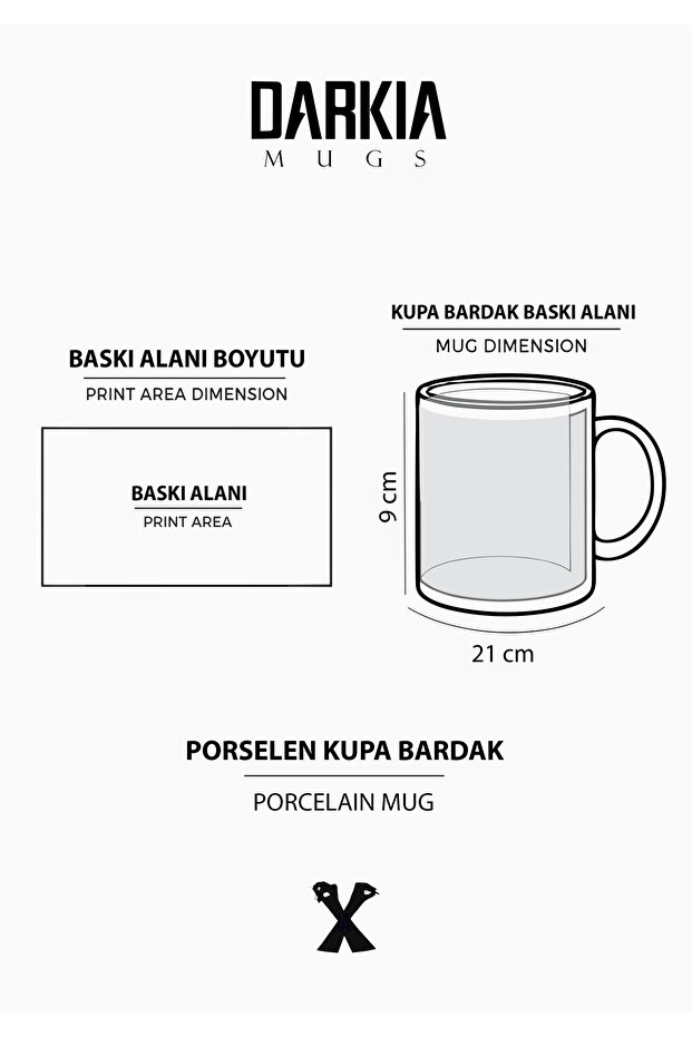 كوب بورسلين هدية مطبوع بالكرز - 3