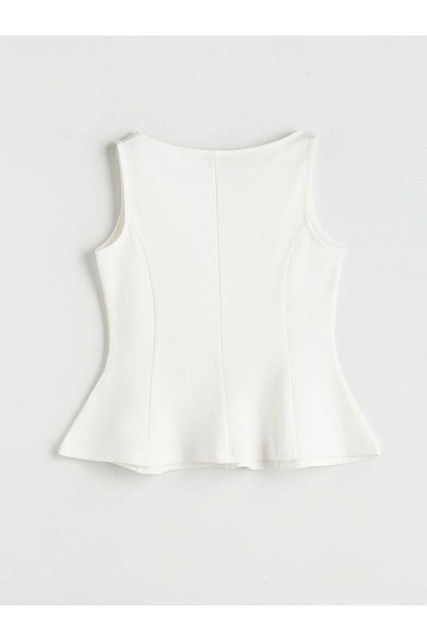 LCW Vision Kayık Yaka Peplum Bluz - 6