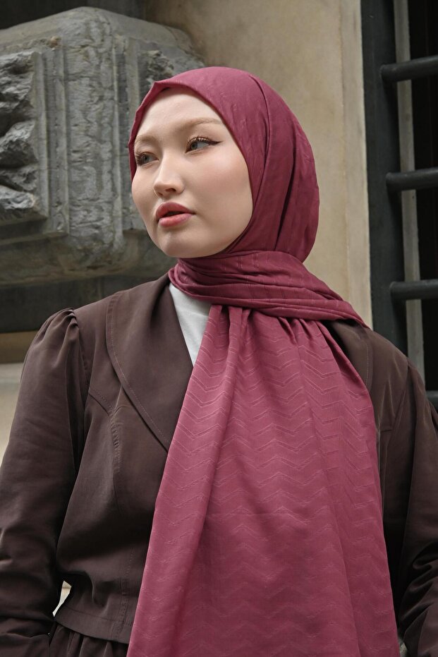 Leylak - Zigzag Desen Bambu Jakar - 3