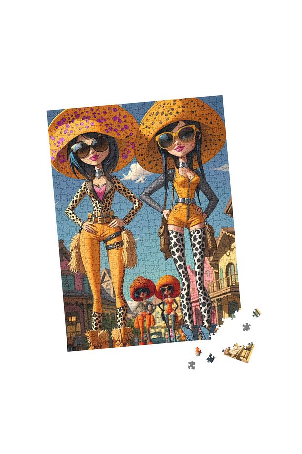 100 Parça Puzzle Çift Tasarım Tek Kutu Güneşlenen Penguenler - 5