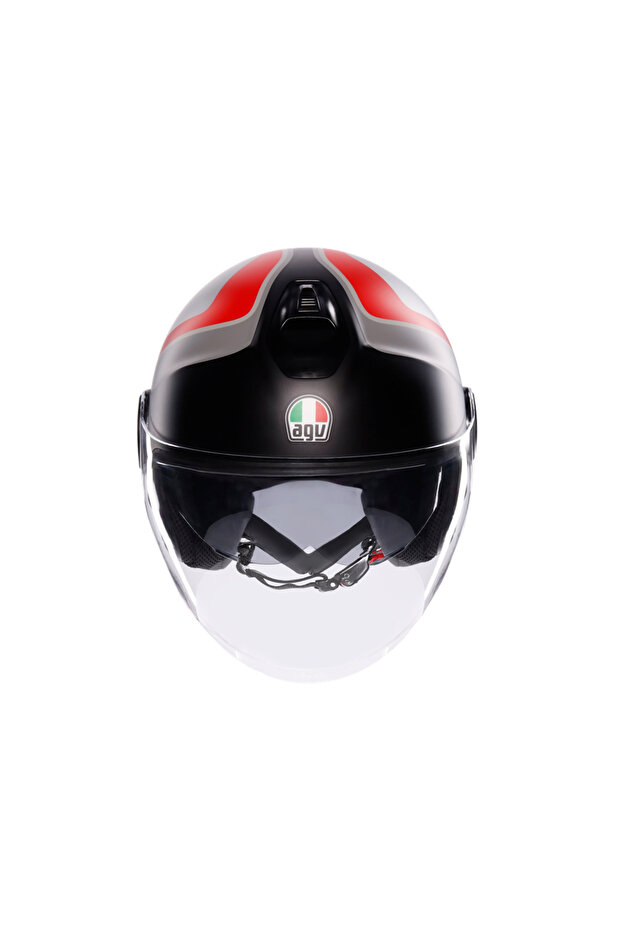 Eteres Scaglieri Matt Grey Red Açık Kask - 3